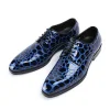 Fashion Mens Blue Dress Leather Shoes Business