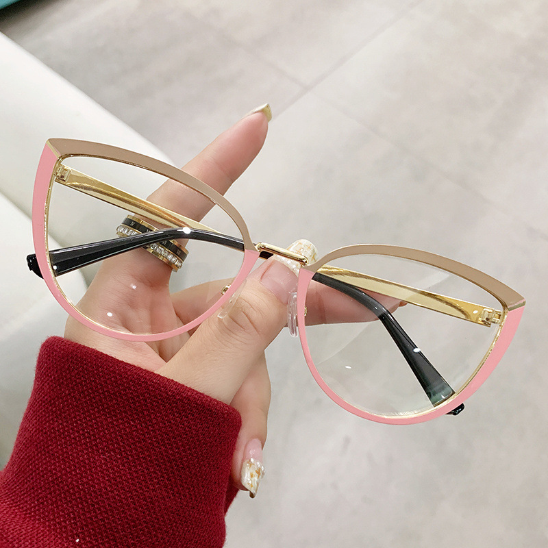 UVLAIK Optical Blue Light Blocking Glasses Frame for women Trendy Cat ...