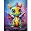 Dragon-Plein Rond Diamant Peinture-30X40CM