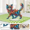 Diamond Painting Acrylic Cat Desktop Ornament Rhinestones Decorations for Adults