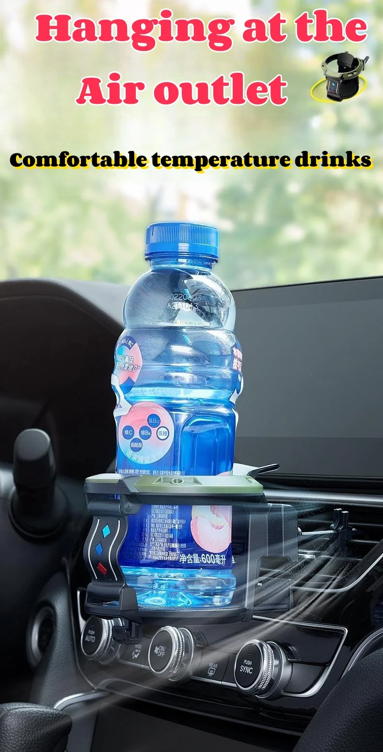 Car water cup holder car air conditioner air outlet beverage holder