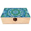 5D DIY Diamond Painting Handmade Wood Storage Box Crystal Storage Case (Mandala)