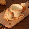 YUJIAN・Donut Jingdezhen Cat Kiln Handmade Ceramic Mug