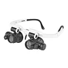 Magnifying Glasses for Hobbies Magnification 8x 15x 23x Headband Magnifier with 2 LED Lights for Reading Watch and Electronic Repair