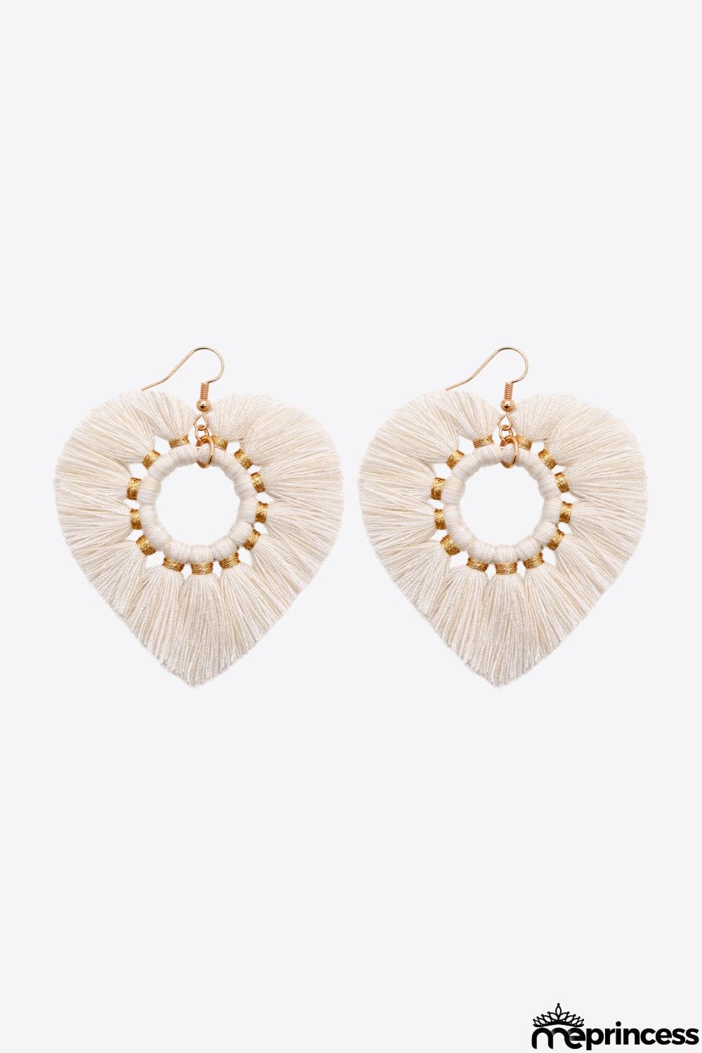 Random 4-Pair Fringe Heart Dangle Earrings