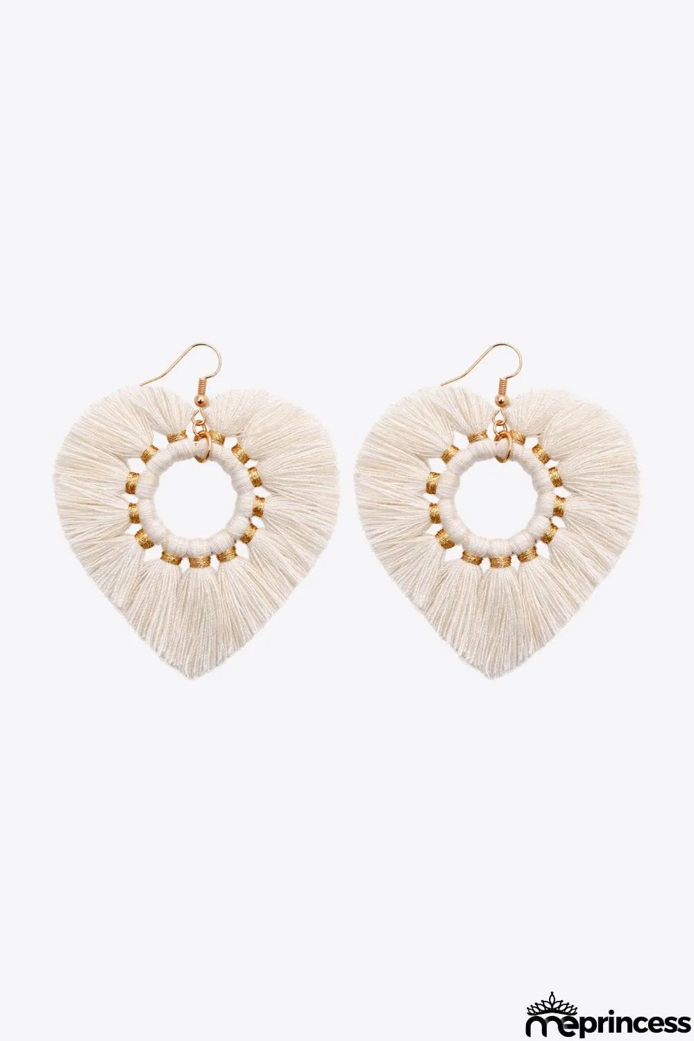 Random 4-Pair Fringe Heart Dangle Earrings