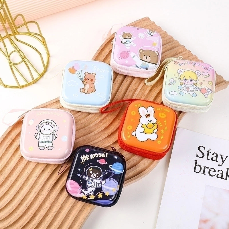 Girl'S Cartoon PVC Zipper Coin Purses