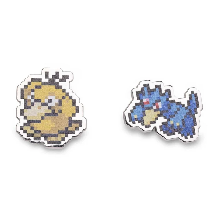 Psyduck & Golduck Pokémon Pixel Pins (2-Pack)