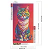 (40*70cm)Cat - Full Round Drill Diamond Painting