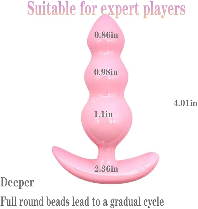 Butt Anal Plug Anus Trainer for Comfortable Long-Term Wear, Soft Silicone