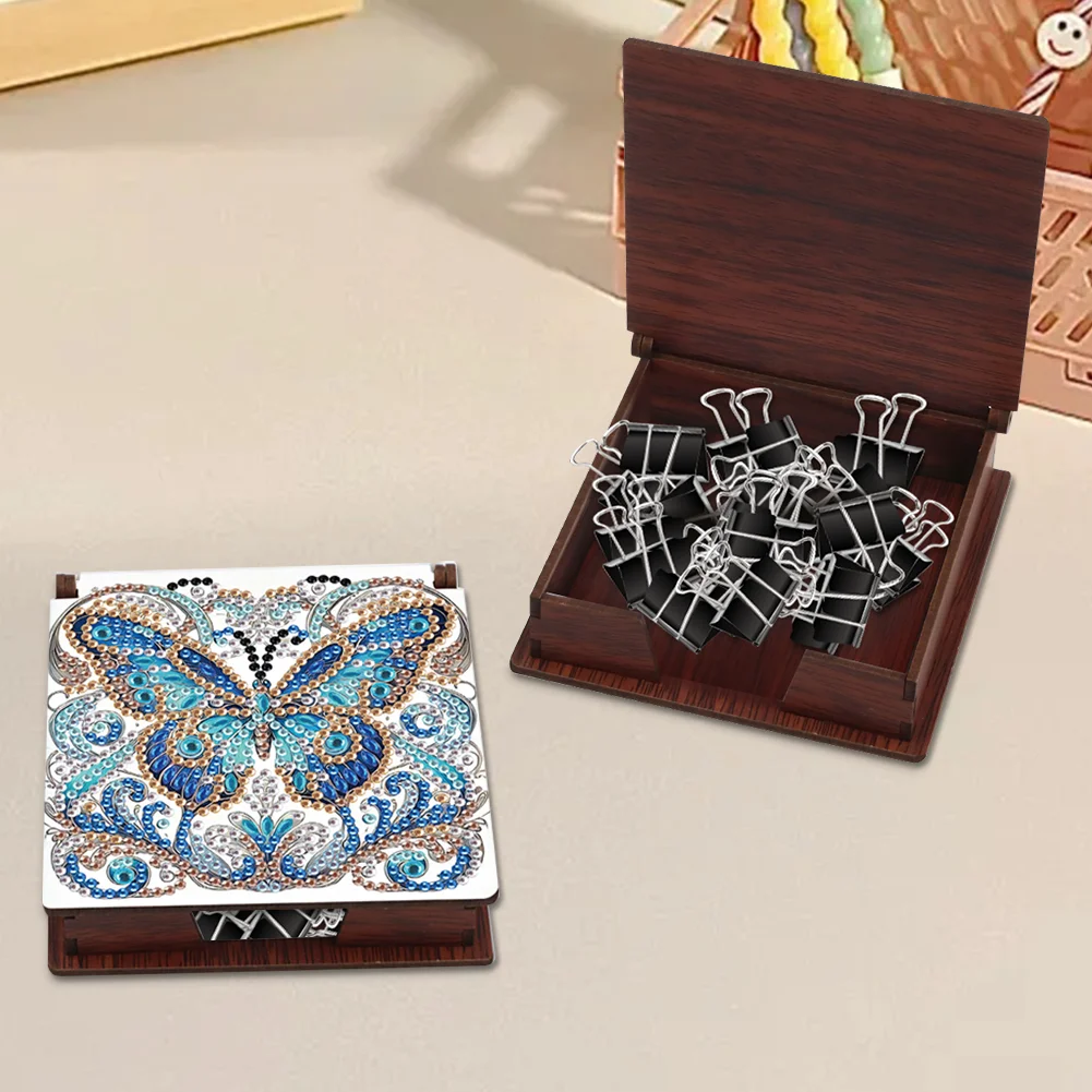 DIY Flower Butterfly Diamond Painting Note Box Paper 160 Sheets of Paper for DIY Art Craft