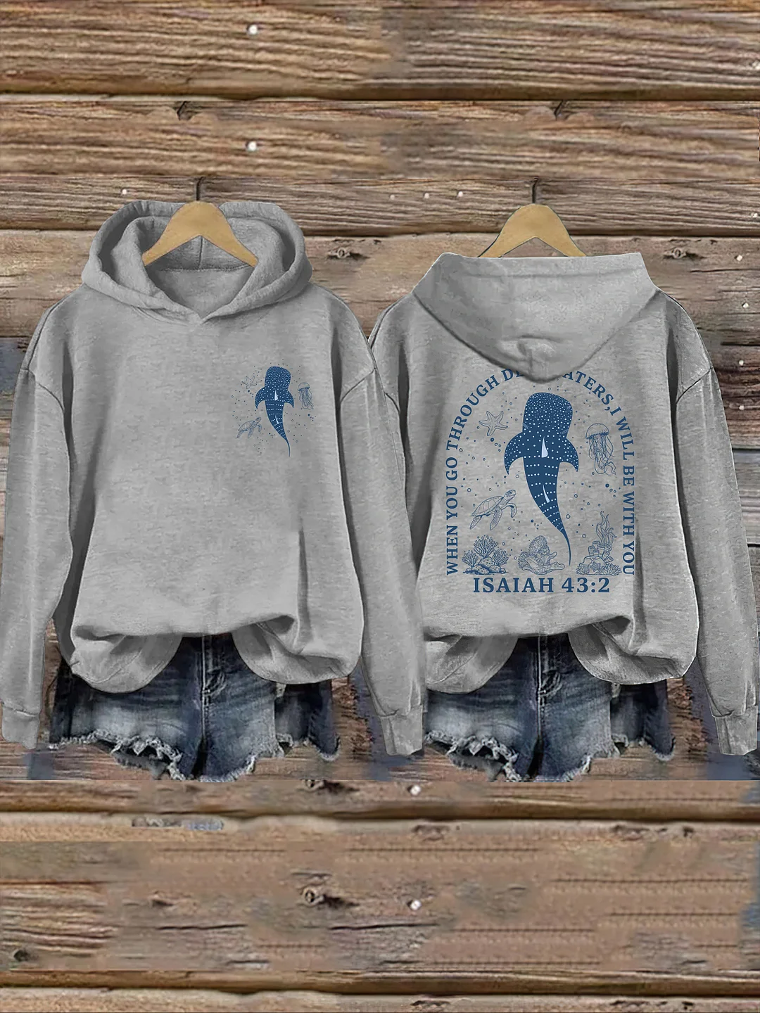 When You Go Through Deep Waters Hoodie