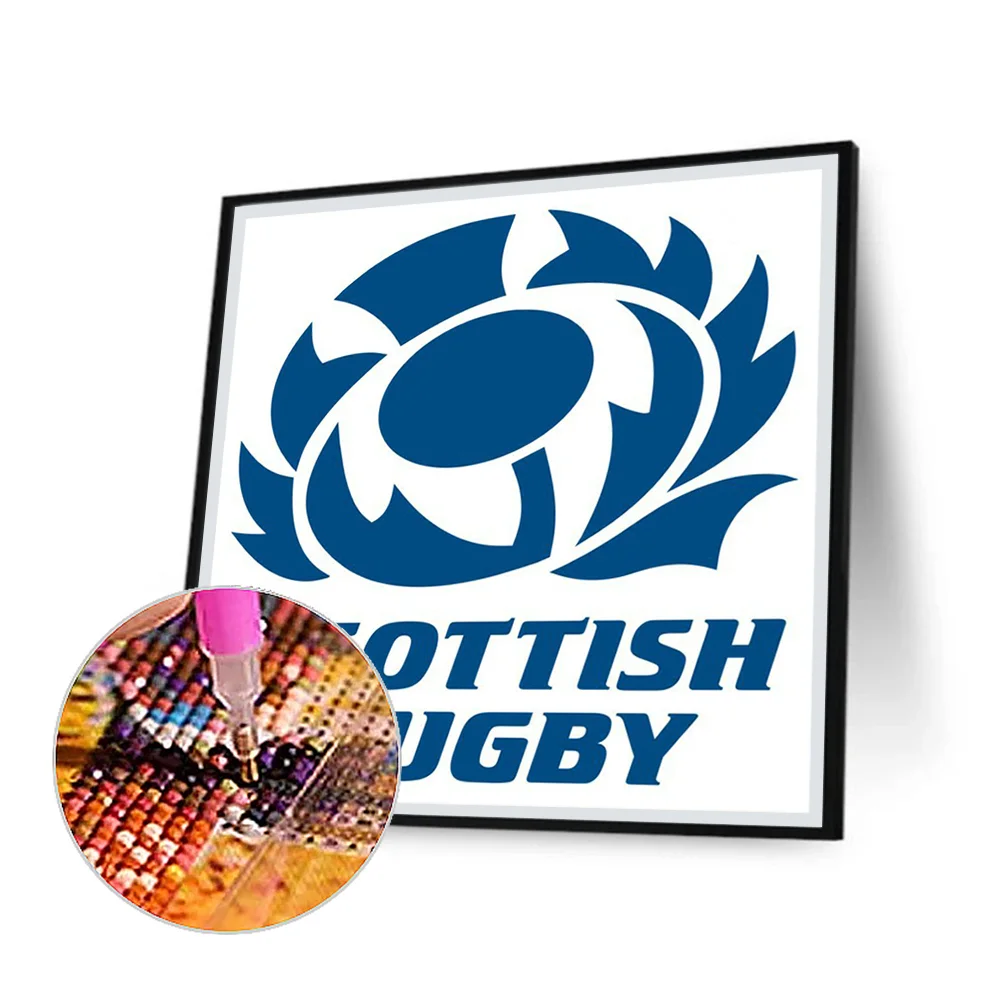 Full Round Diamond Painting 30*30cm - Scottish Rugby Union