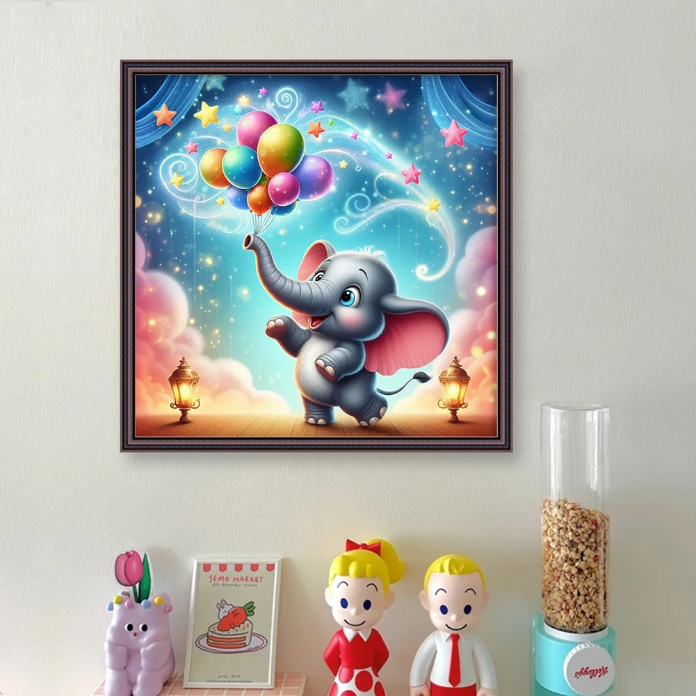 11CT Full Stamped Cross Stitch - Dumbo(Canvas|40*40CM)