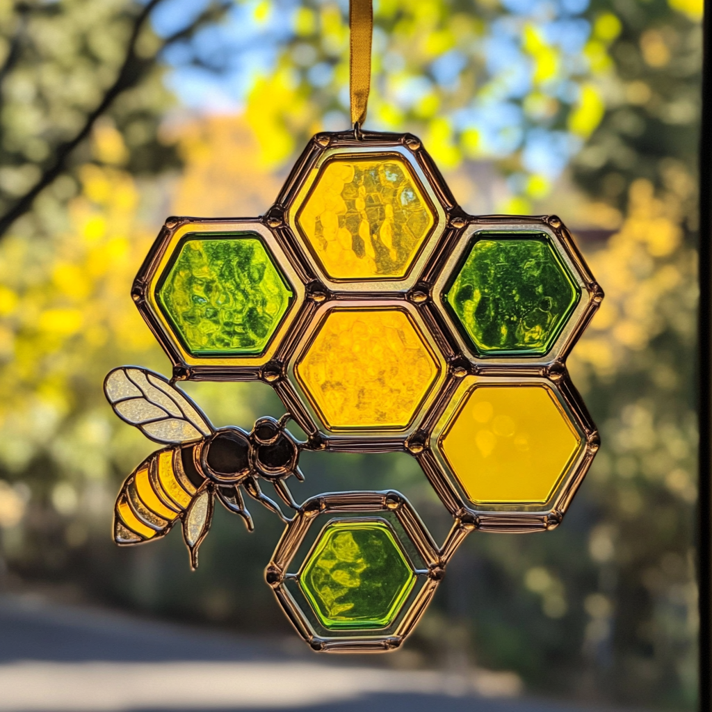 Honey Bee Window Hangings