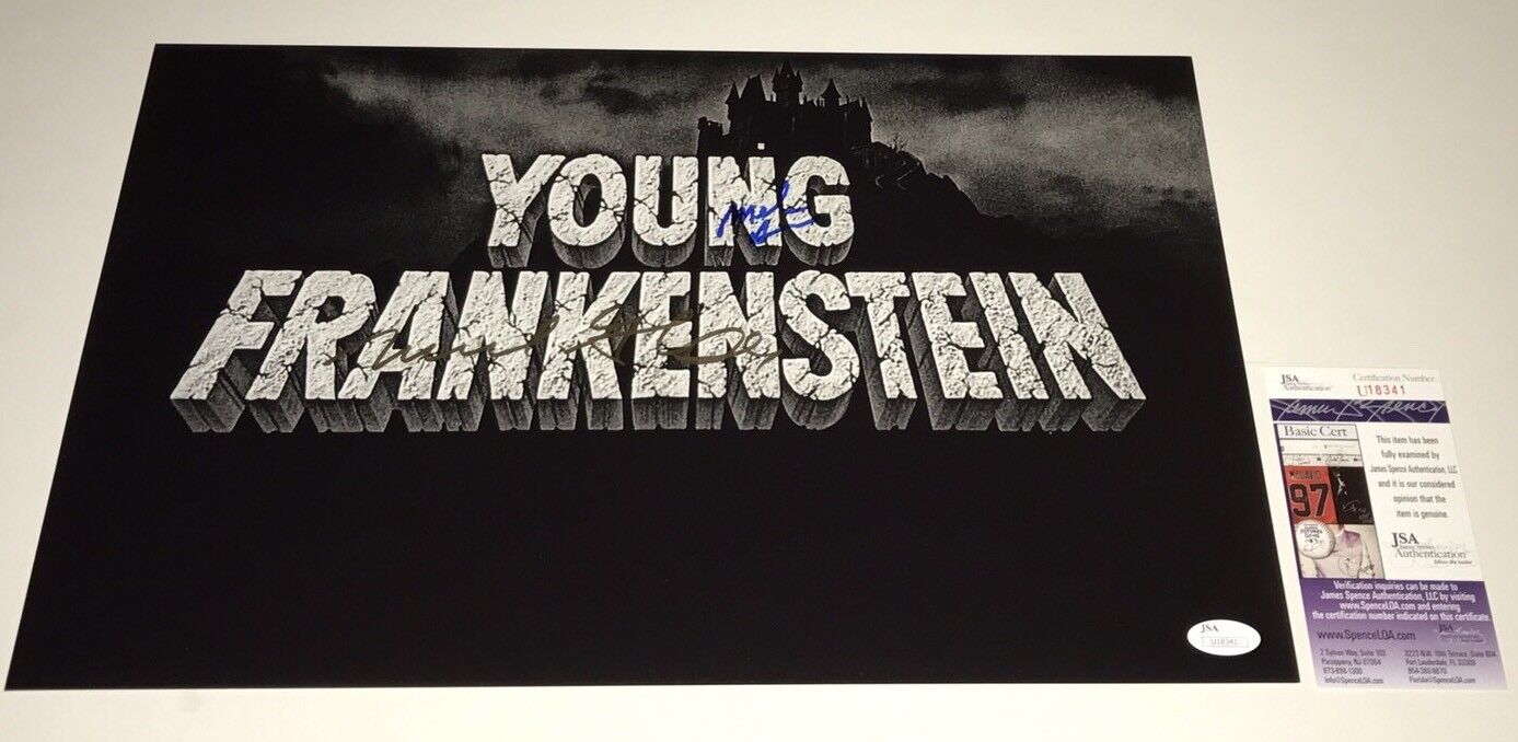 Mel Brooks & Michael Gruskoff YOUNG FRANKENSTEIN Signed 11x17 Photo Poster painting JSA COA