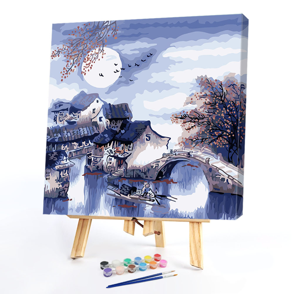 

40*50CM Paint By Numbers-Chinese Arch Bridge, 501 Original