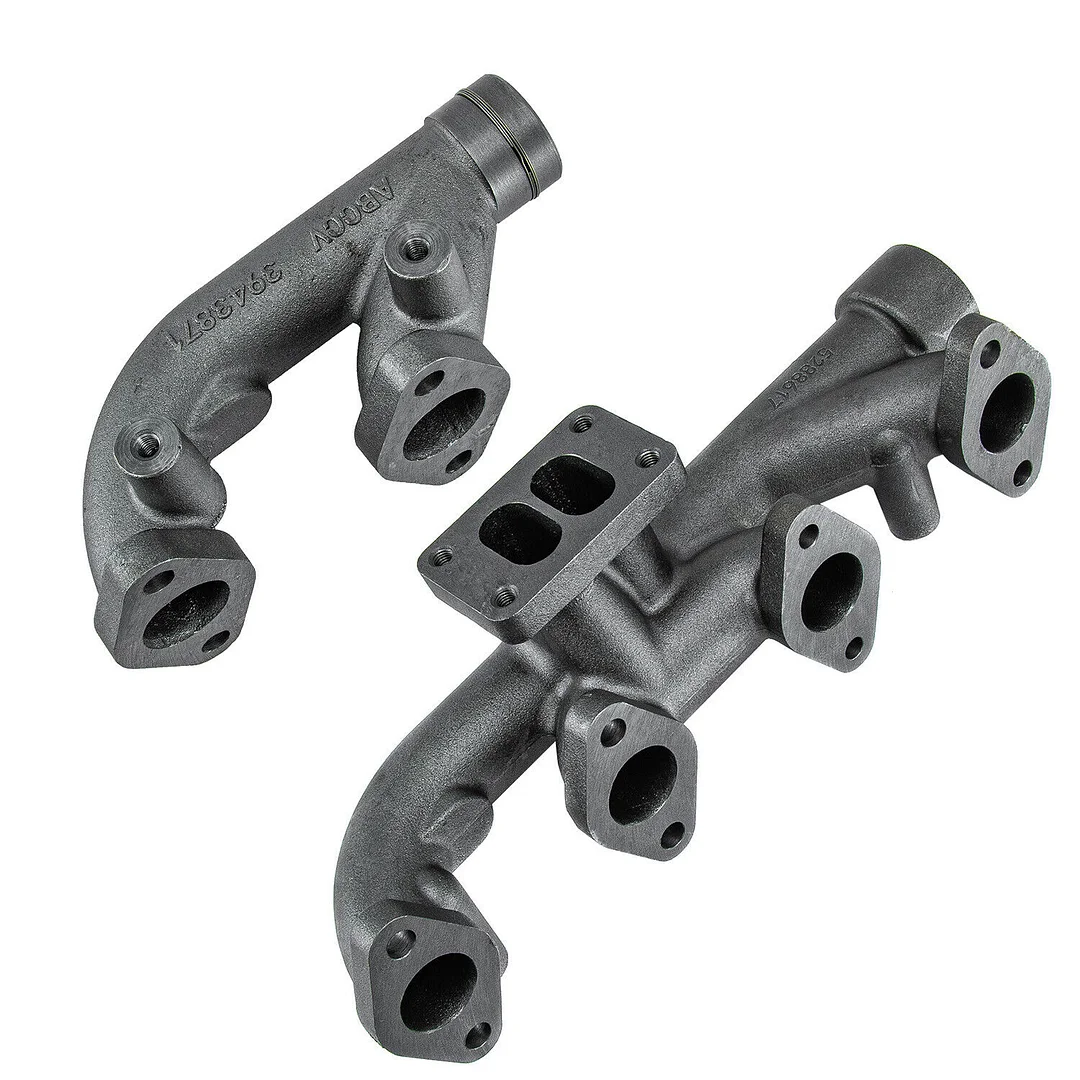 Alloyworks Exhaust Manifold Kit Fit Cummins 5.9L 6B ISB QSB B5.9 3943871 3943875 3943874