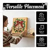 (25x25cm)DIY Pearl Painting Xmas Framed Handmade Pearl Material Art Kit Living Room Decor