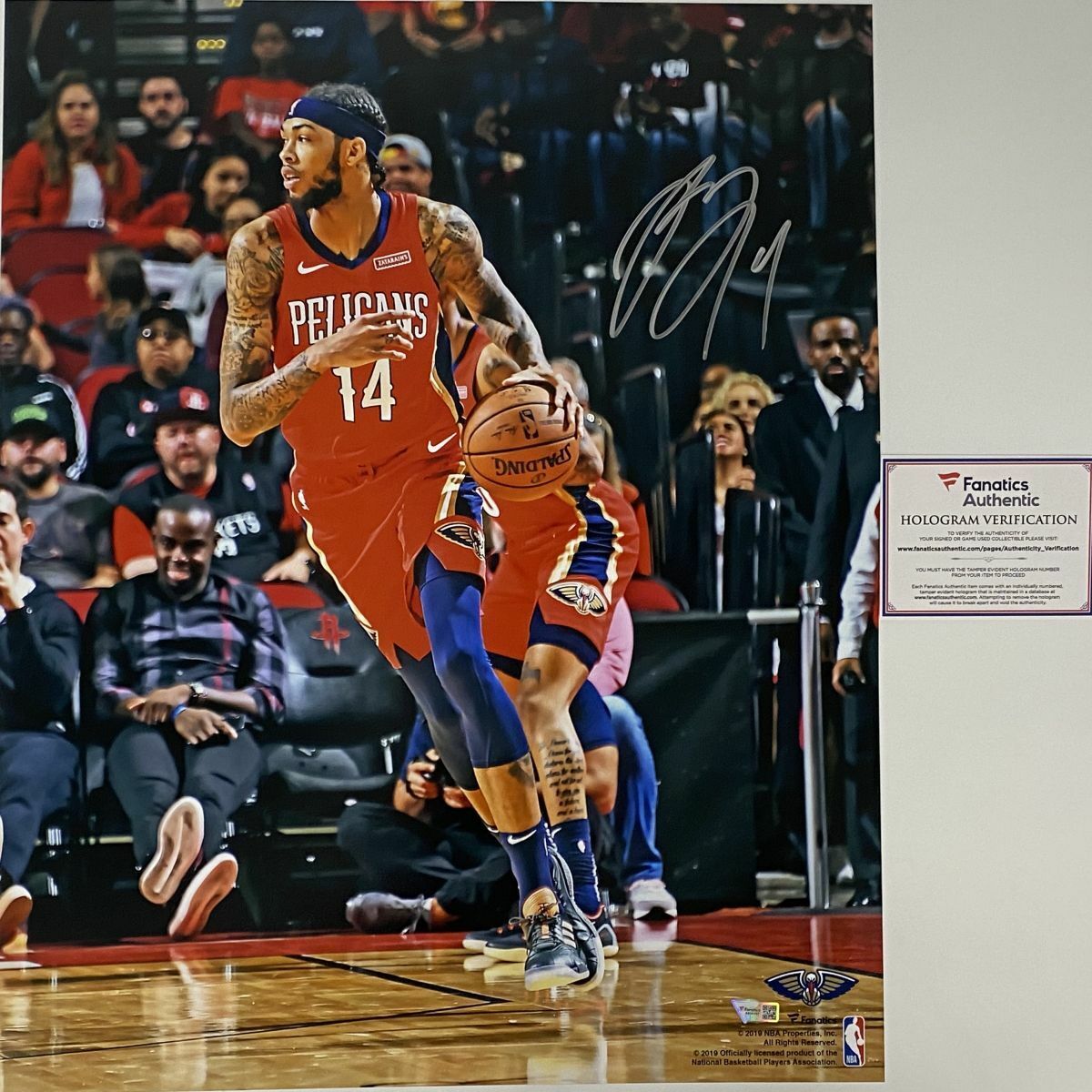 Autographed/Signed BRANDON INGRAM New Orleans Pelicans 16x20 Photo Poster painting Fanatics COA