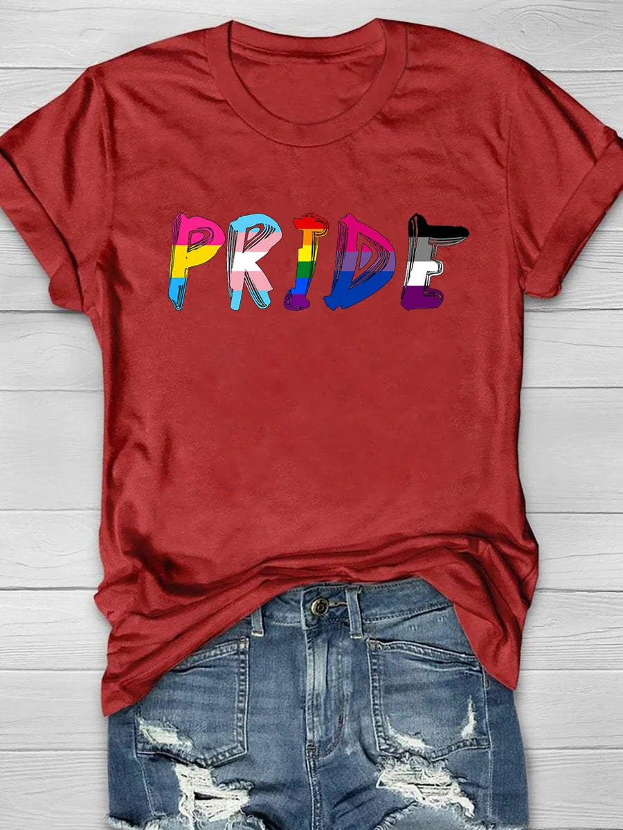 Pride Print Short Sleeve T-Shirt