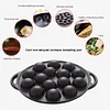 Cast Iron Grilling Pan Cooking Plate 15 Holes Nonstick Octopuses Meat Balls Mold