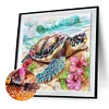 Tortue de mer - peinture diamant de forme sp&eacute;ciale - 30*30cm