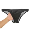 Men's Ultra-Thin Ice Silk Translucent U Convex Briefs