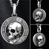 Pendentif t&ecirc;te de mort Memento Mori