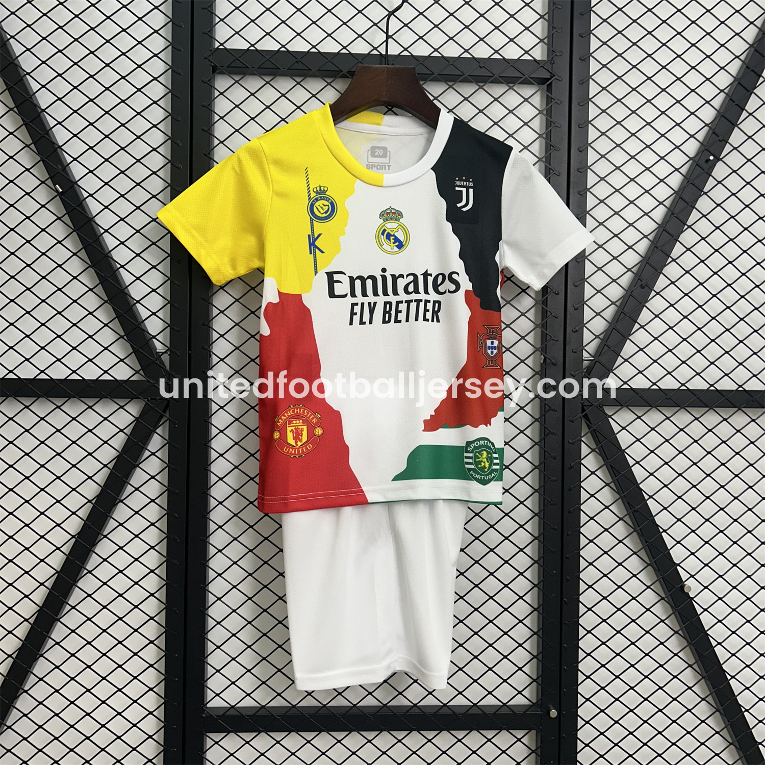 Cristiano Ronaldo Career Commemorative Kids Kit - Real Madrid Manchester United Juventus Portugal Al Nassr Sporting CP - Player Version