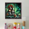 Skull-11CT Stamped Cross Stitch 40*40cm
