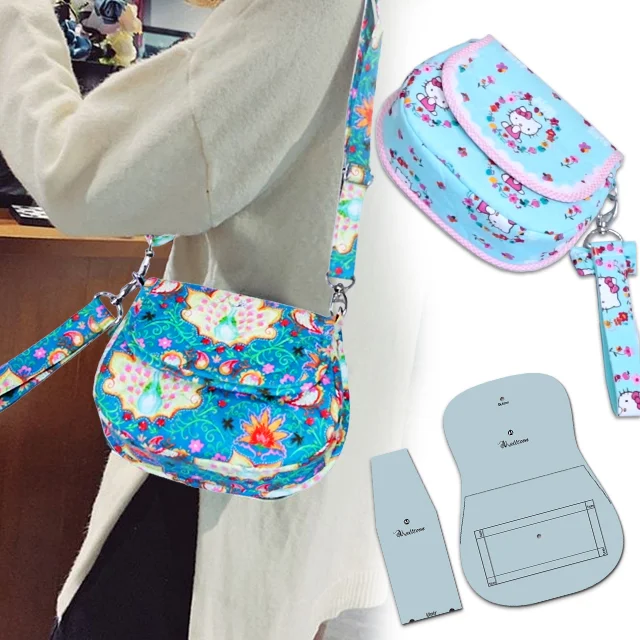 Shoulder Bag Sewing templates(2PCS)-With Tutorial