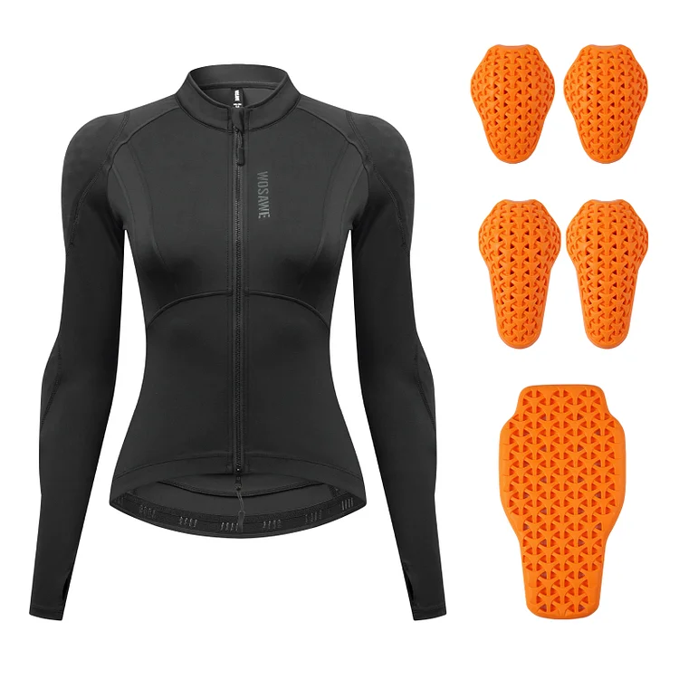 WOSAWE Women Motorcycle Soft Armor Shirts With Protective Gear 