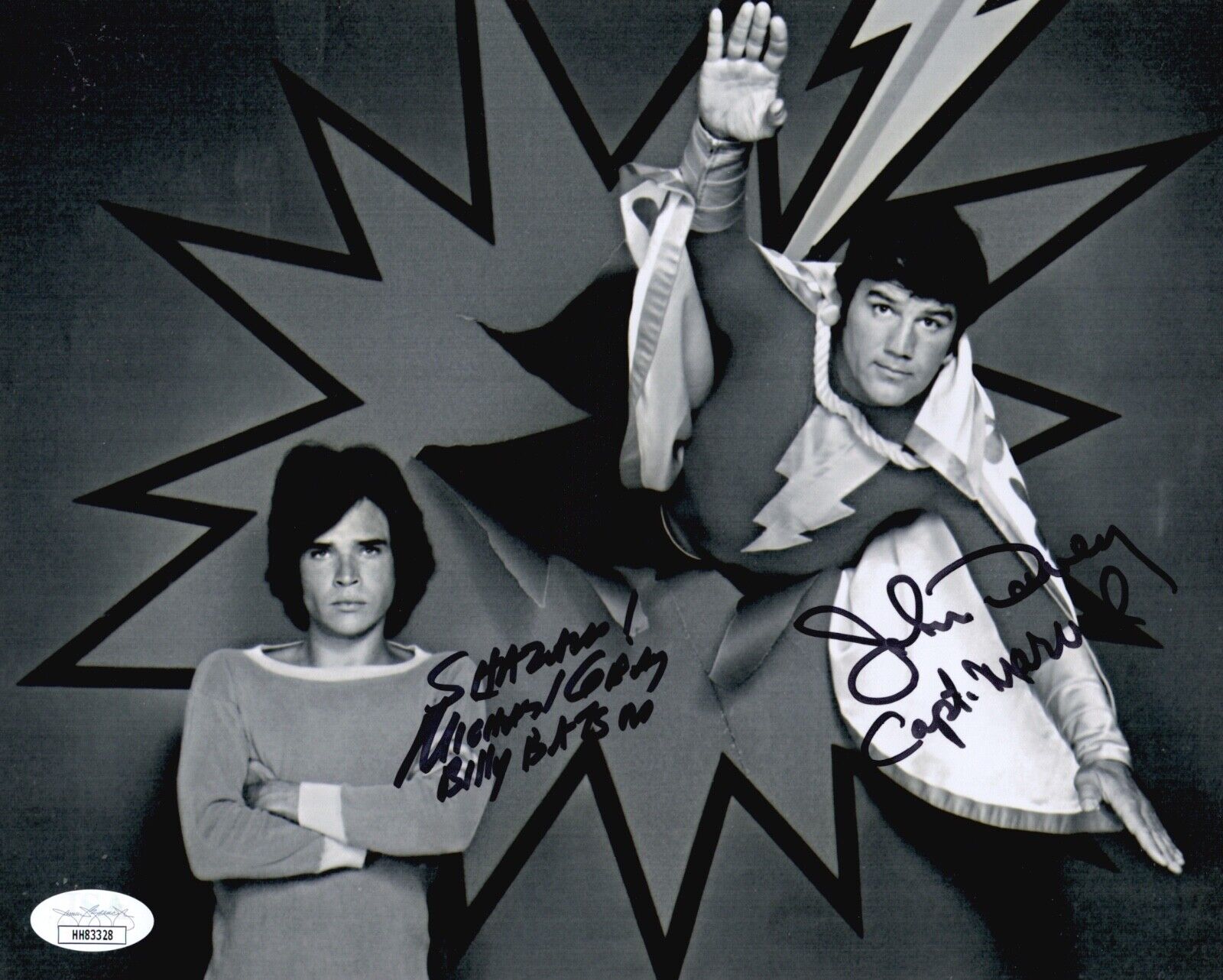 MICHAEL GRAY & JOHN DAVEY Hand Signed SHAZAM! 1974 Autograph 8x10 Photo Poster painting JSA COA