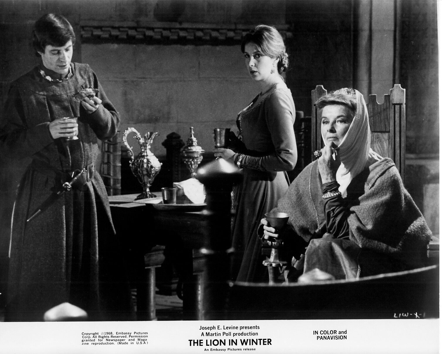 KATHARINE HEPBURN vintage THE LION IN WINTER 8x10 original 1968 STUDIO CLOSEUP