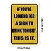(Multi Style)Drinking - Vintage Metal Signs - 20*30cm