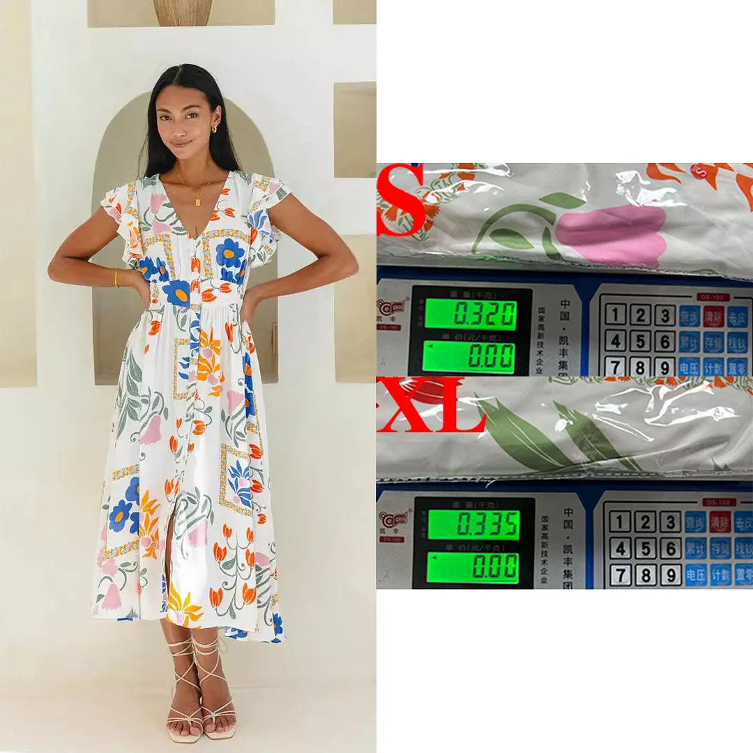 Brownm Brownm 24 Spring / Summer Flower Print Single Breasted Dress 88157