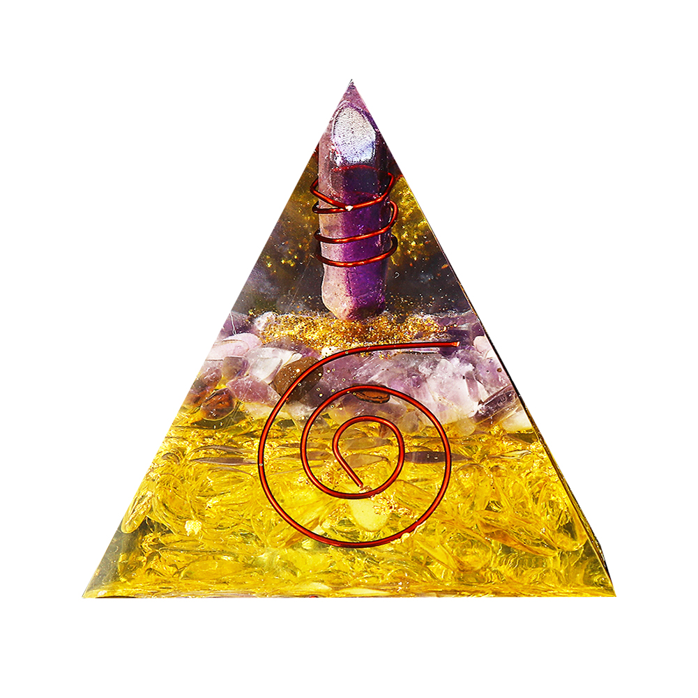 

5cm Natural Orgonite Pyramid Chakra, 501 Original