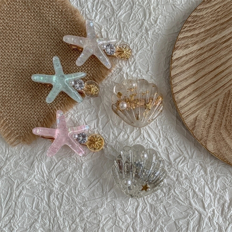 Beach Starfish Plastic Hair Clip
