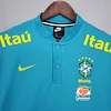 2021 Retro Brazil Pre-match Blue Football Shirt 1:1 Thai Quality