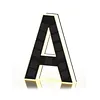 LED Illuminated Modern Address Sign Waterproof Personalized Solar Powered Address Number Dusk To Dawn Adhesive Or Screw Mount for Outside House Light Up Courtyard Hotel Bar