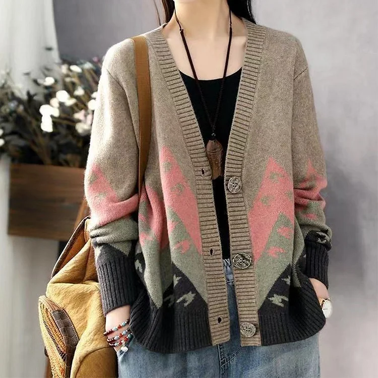 Casual Knitted Long Sleeve Shift Sweater QueenFunky