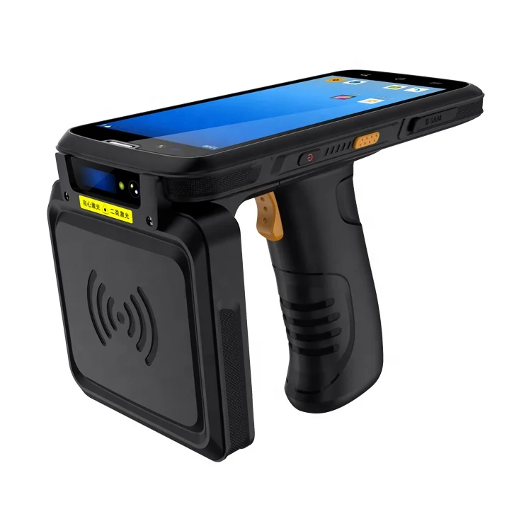 Portable Android 12 Handheld Terminal Enclosure RFID Reader LF HF UHF  For Logistic Warehouse R2000 IMPINJ E710 E510 E310