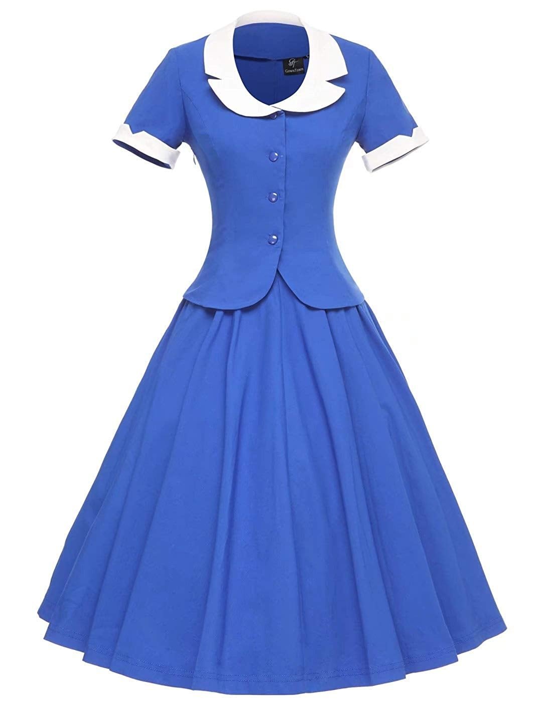Women's Vintage 1950s Retro Rockabilly Prom Dresses 50s Swing Dress