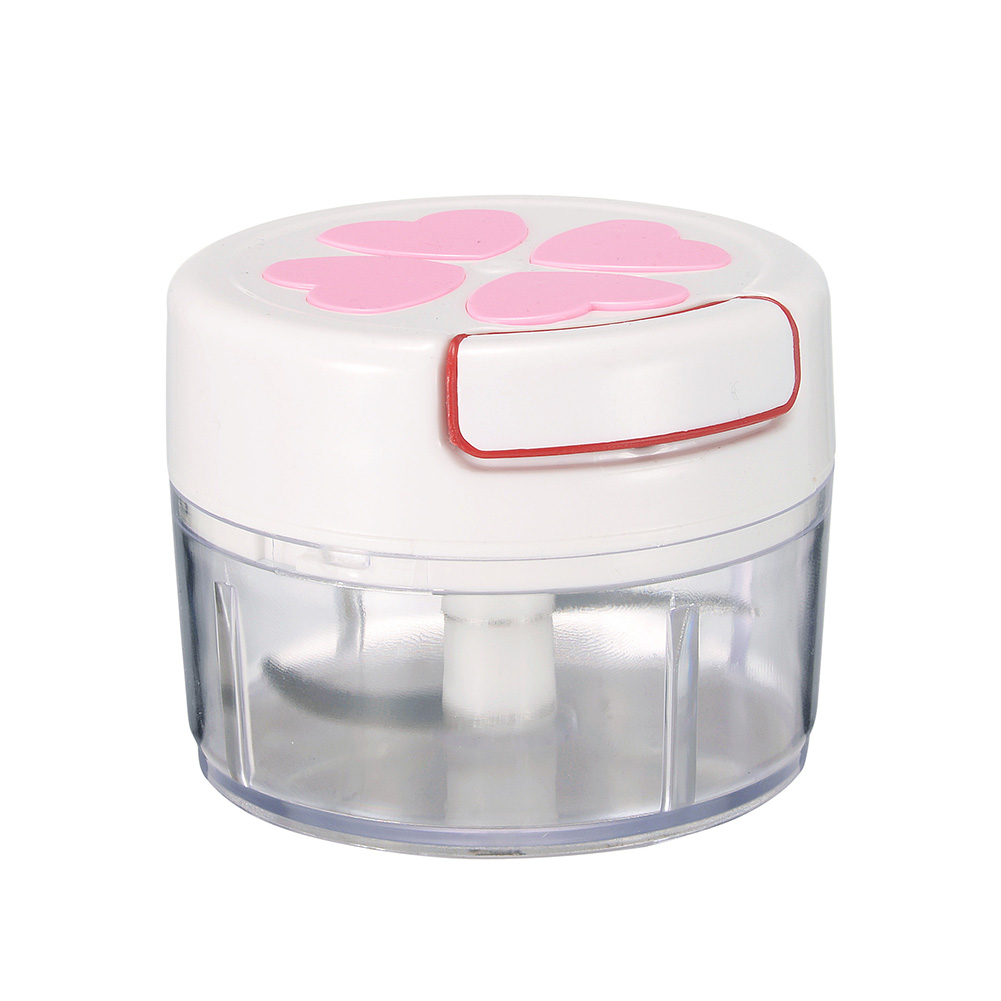 

Hand Pull Garlic Press Food Vegetable Chopper Squeezer Meat Grinder Blender, Pink, 501 Original