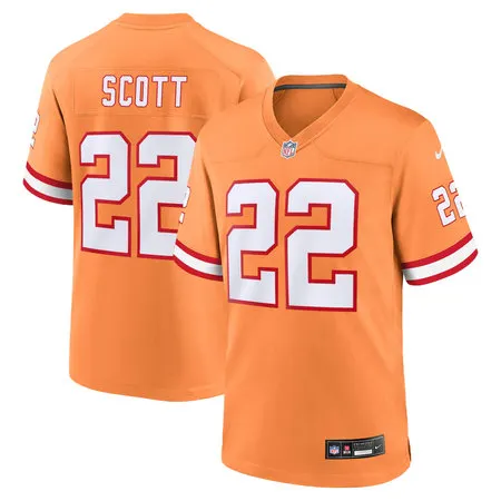 Men's Tampa Bay Buccaneers #22 Keionte Scott Nike Orange Alternate Game Jersey