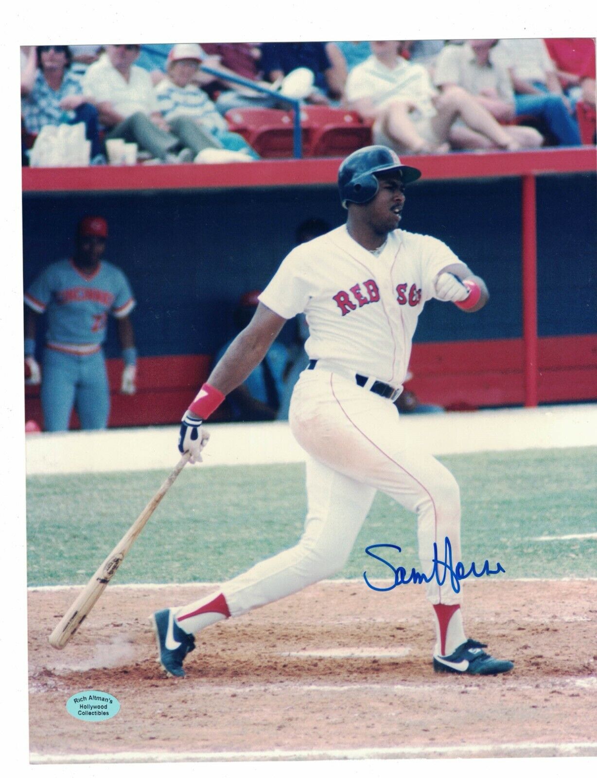 Sam Horn Boston Red Sox Signed 8 x 10