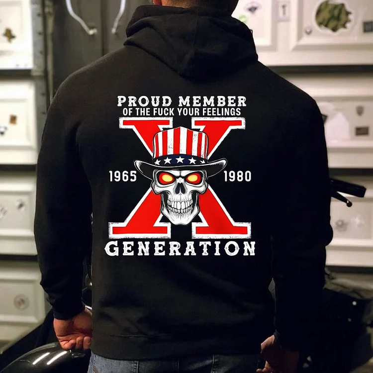 Custom EST Generation X Skull Unisex Sweatshirt Hoodie T-shirt