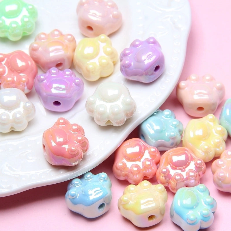 1 Piece Arylic Solid Color Beads