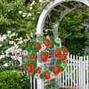 DIY Diamond Painting Art Strawberry Hanging Craft Home Decor Wreath With Lamp String Kit